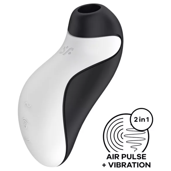 Satisfyer Orca - vandeniui atsparus klitorio stimuliatorius - juodas/baltas