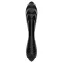 Satisfyer Dazzling Crystal 1 - dvigalis stiklinis dildo - juodas