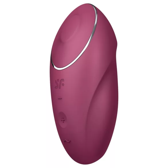 Satisfyer Tap & Climax 1 - vibratorius ir klitorio stimuliatorius - raudonas