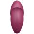 Satisfyer Tap & Climax 1 - 2in1 vibratorius ir klitorio stimuliatorius (raudonas)