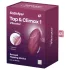 Satisfyer Tap & Climax 1 - vibratorius ir klitorio stimuliatorius - raudonas