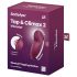 Satisfyer Tap & Climax 2 - 2in1 klitorio stimuliatorius ir vibratoriaus (raudonas)