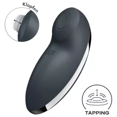   Satisfyer Tap & Climax 2 - klitorio vibratorius 2in1 - pilkas