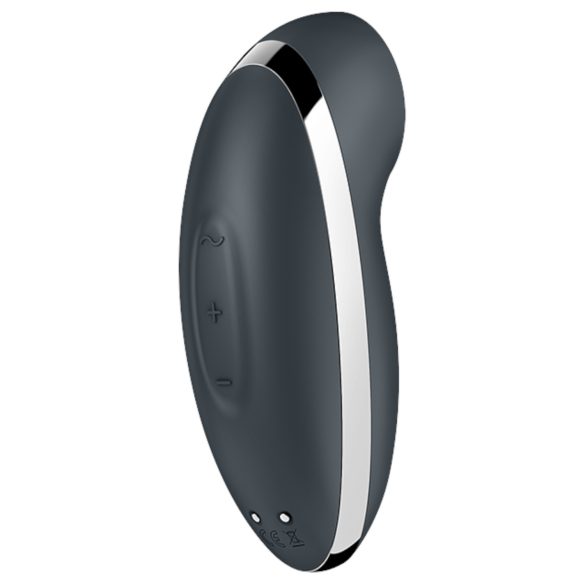 Satisfyer Tap & Climax 2 - klitorio vibratorius 2in1 - pilkas