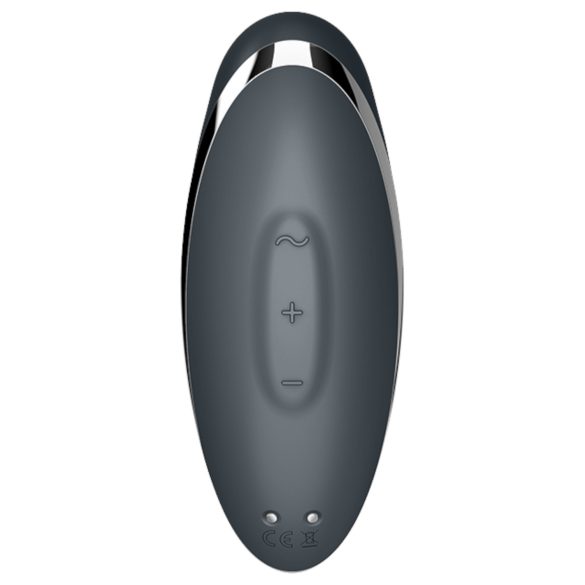 Satisfyer Tap & Climax 2 - klitorio vibratorius 2in1 - pilkas