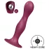 Satisfyer Double Ball-R - dildo su siurbtuku - raudonas, sunkintas