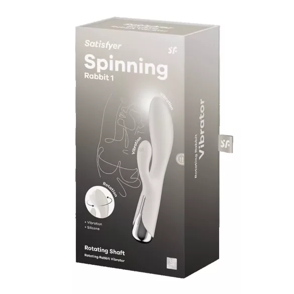 Satisfyer Spinning Rabbit 1 - sukamasis triušio vibratorių klitoriui