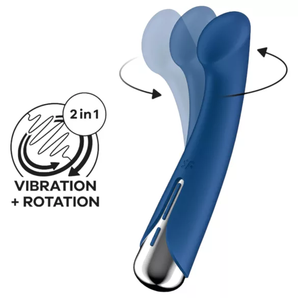 Satisfyer Spinning G-Spot 1 - G taško vibratorius su besisukančia galvute