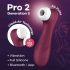 „Satisfyer Pro 2 Gen3“ - išmanusis oro bangų klitorio stimuliatorius (raudonas)