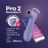 Satisfyer Pro 2 Gen3 - Programėle valdomas oro bangų klitorio vibratorius (violetinis)