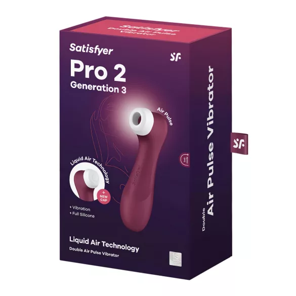 Satisfyer Pro 2 Gen3 - įkraunamas klitorio stimuliatorius su oro bangų technologija (raudonas)