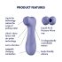 Satisfyer Pro 2 Gen3 - akumuliatorinis oro bangų klitorio stimuliatorius (violetinis)