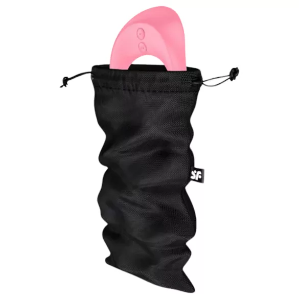 Satisfyer Treasure Bag - diskreti laikymo maišelis - vidutinis - juodas