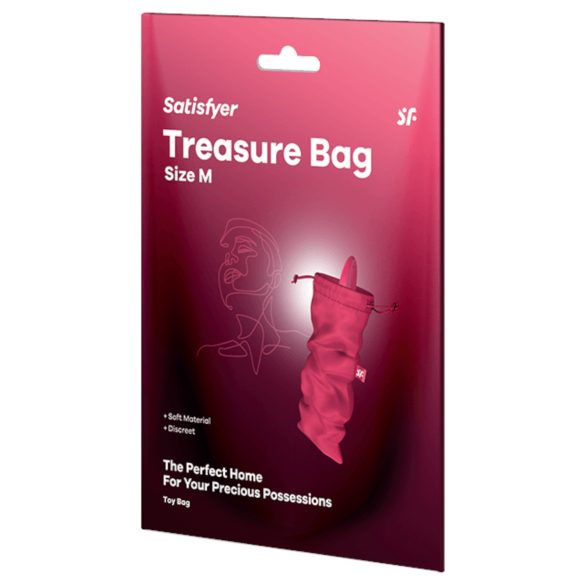 Satisfyer Treasure Bag M - vidutinio dydžio saugojimo krepšys (rožinis)