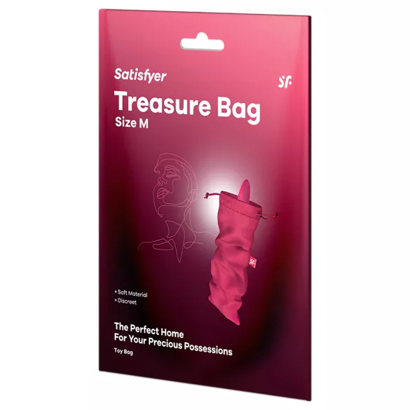Satisfyer Treasure Bag M - diskreti sekso žaislų laikymo kosmetinė (rožinė)