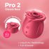 Satisfyer Pro 2 Klasikinė - oro bangos klitorio stimuliatorius (raudonas)