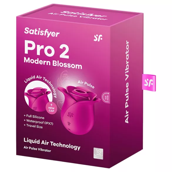 Satisfyer Pro 2 Modern Blossom - klitorio stimuliatorius su oro bangomis
