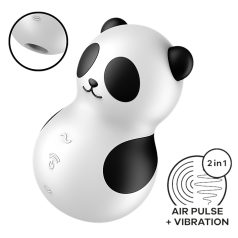   Satisfyer Pocket Panda - klitorio stimuliatorius bangų technologija - juodas