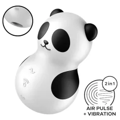   Satisfyer Pocket Panda - klitorio stimuliatorius bangų technologija - juodas