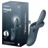 Satisfyer Heat Flex 4 - šildantis vibratorius su klitorio atšaka (pilkas)