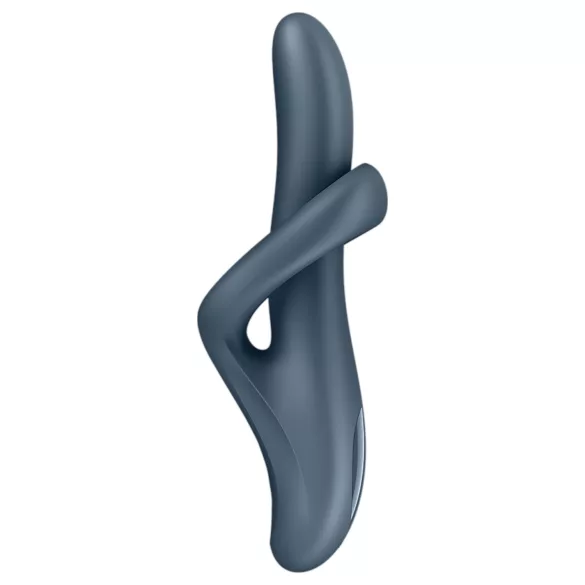 Satisfyer Heat Flex 4 - šildantis vibratorius su klitorio atšaka (pilkas)