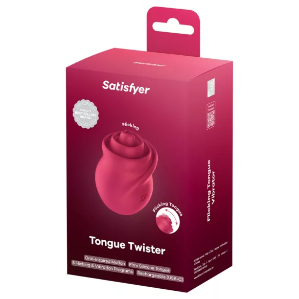 Satisfyer Tongue Twister - klitorio vibratorius su besisukančiu liežuvėliu