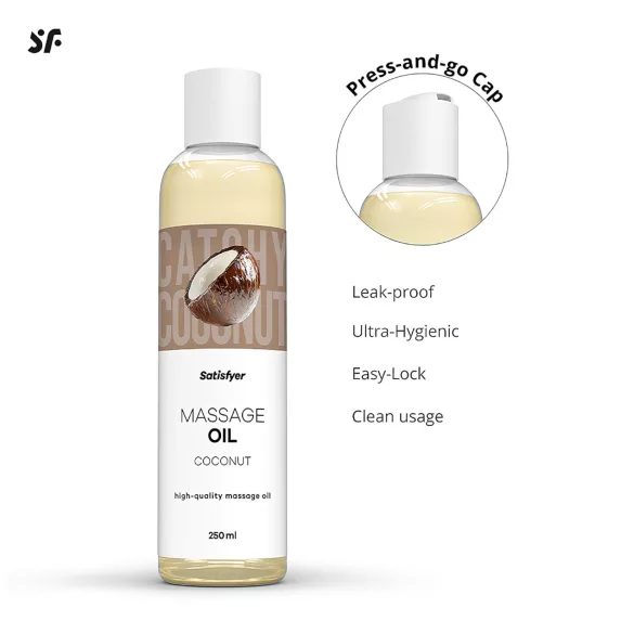 Satisfyer - masažo aliejus - kokoso - 250 ml