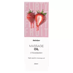 Satisfyer - masažinis aliejus - braškių skonis - 250 ml