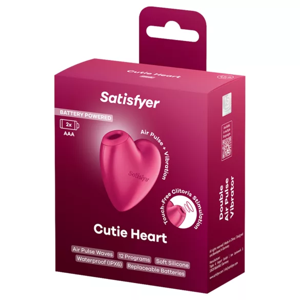 Satisfyer Cutie Heart - oro bangomis veikiantis klitorio stimuliatorius (rožinis)