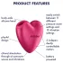 Satisfyer Cutie Heart - oro bangomis veikiantis klitorio stimuliatorius (rožinis)