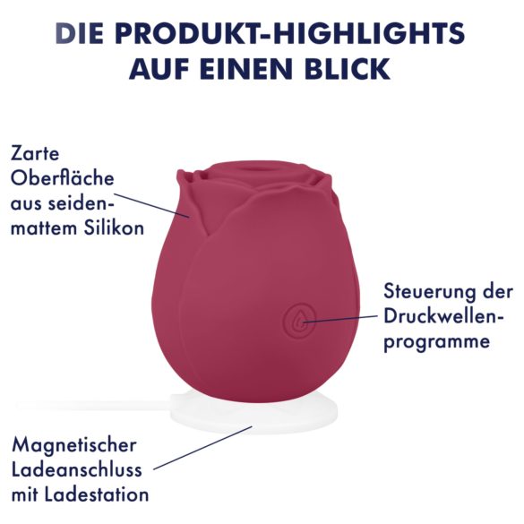 EIS Blush&Bloom - klitorio stimuliatorius su vibracija - raudonas