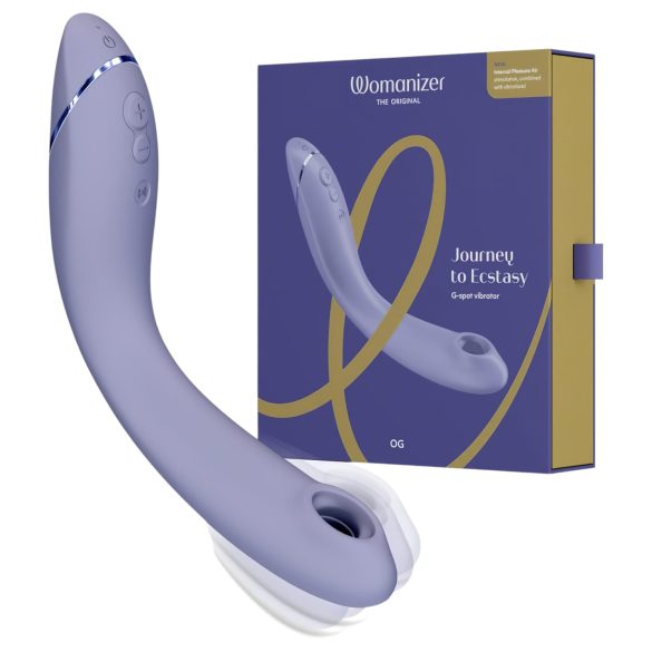 Womanizer OG - Įkraunamas, oro bangų 2in1 G-taško vibratorius (violetinis)