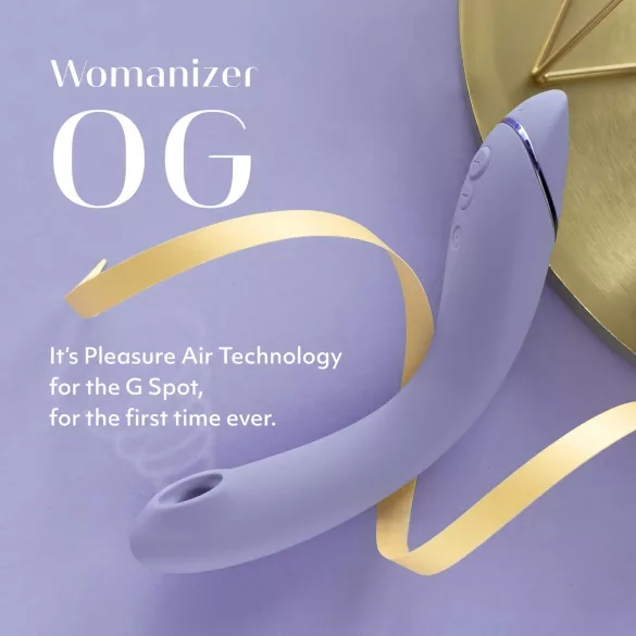 Womanizer OG - G taško vibratorius su oro pulsacijomis, įkraunamas, violetinis