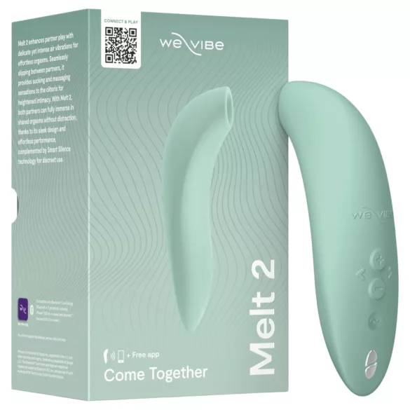 We-Vibe Melt 2 - programėle valdoma oro bangų klitorinė stimuliatorė (turkio spalvos)
