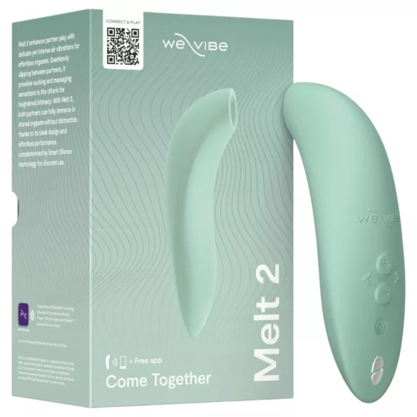 We-Vibe Melt 2 - programėle valdoma oro bangų klitorinė stimuliatorė (turkio spalvos)