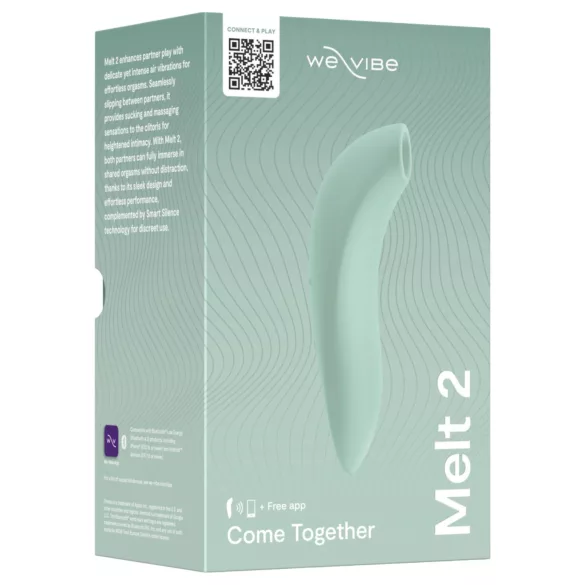 We-Vibe Melt 2 - programėle valdoma oro bangų klitorinė stimuliatorė (turkio spalvos)