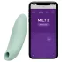 We-Vibe Melt 2 - programėle valdoma oro bangų klitorinė stimuliatorė (turkio spalvos)