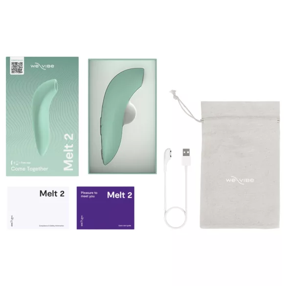 We-Vibe Melt 2 - programėle valdoma oro bangų klitorinė stimuliatorė (turkio spalvos)