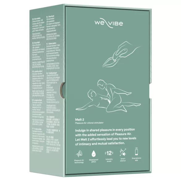 We-Vibe Melt 2 - programėle valdoma oro bangų klitorinė stimuliatorė (turkio spalvos)