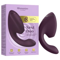 Womanizer Next Duo - 2in1 G-taško vibratorius (violetinis)