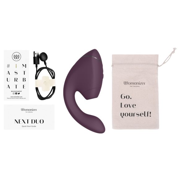 Womanizer Next Duo - G taško ir klitorinis vibratorius - violetinis