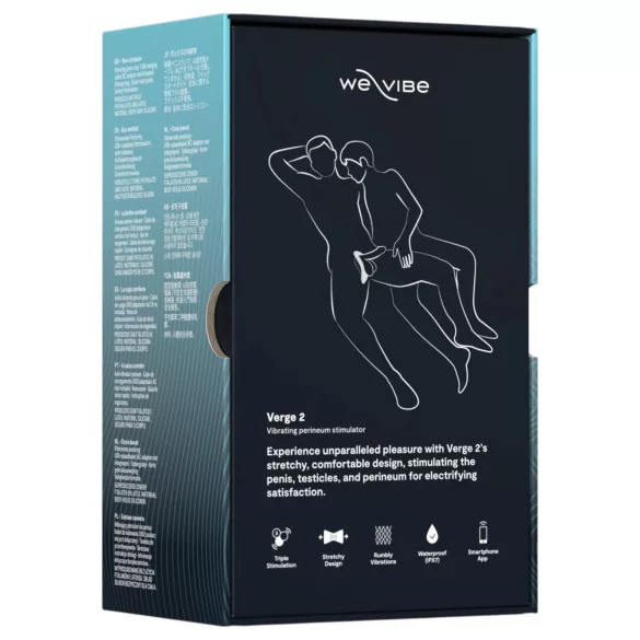 We-Vibe Verge 2 - programėle valdomas vibruojantis penio žiedas vyrams (juodas)
