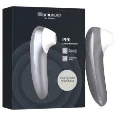   „Womanizer Pro“ - oro bangomis veikiantis klitorio stimuliatorius (pilkas)