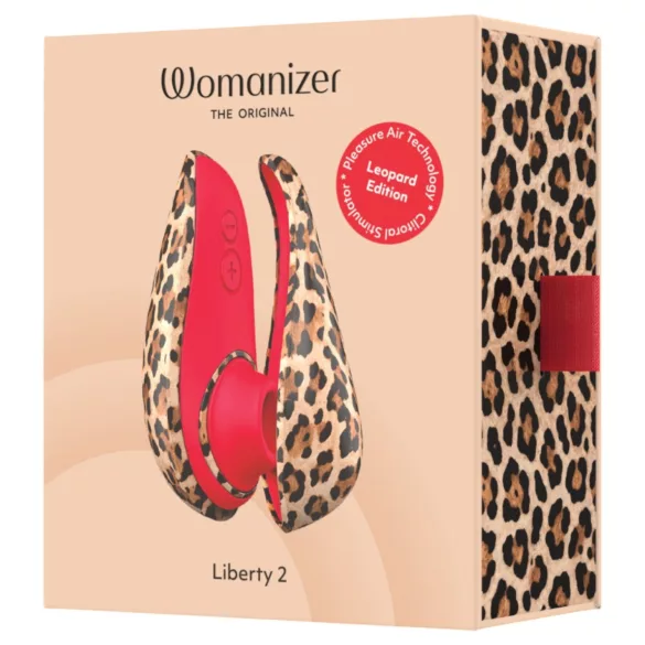 Womanizer Liberty 2 - oro bangomis veikiantis klitorio stimuliatorius (leopardo rašto)