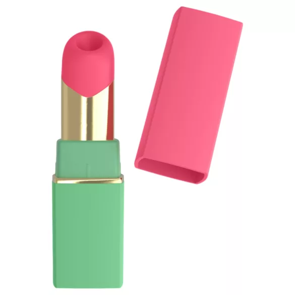 „Womanizer Beauty“ - lūpdažio formos oro bangų klitorinis vibratorius (žalias)