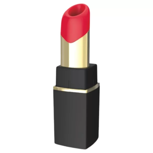Womanizer Beauty - lūpdažio formos oro bangų klitorinis stimuliatorius (juodas)