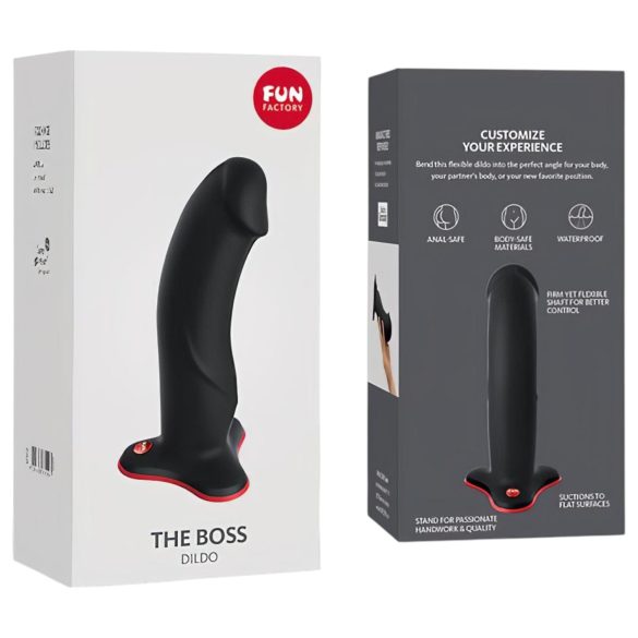 Fun Factory The Boss Stub - dildo su siurbtuku (juodas)
