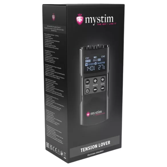 mystim Tension Lover 2 - elektrostimuliacijos rinkinys - juodas