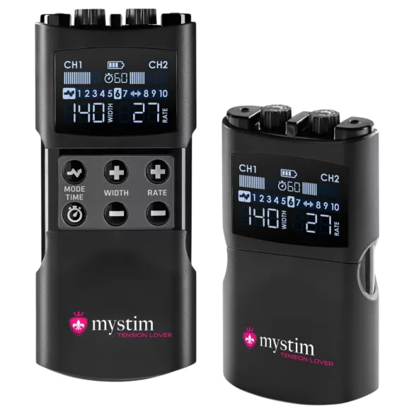 mystim Tension Lover 2 - elektrostimuliacijos rinkinys - juodas