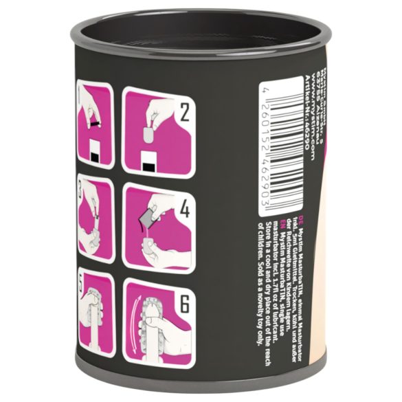 Mystim - masturbatorius vyrams - taškuotas paviršius - baltas